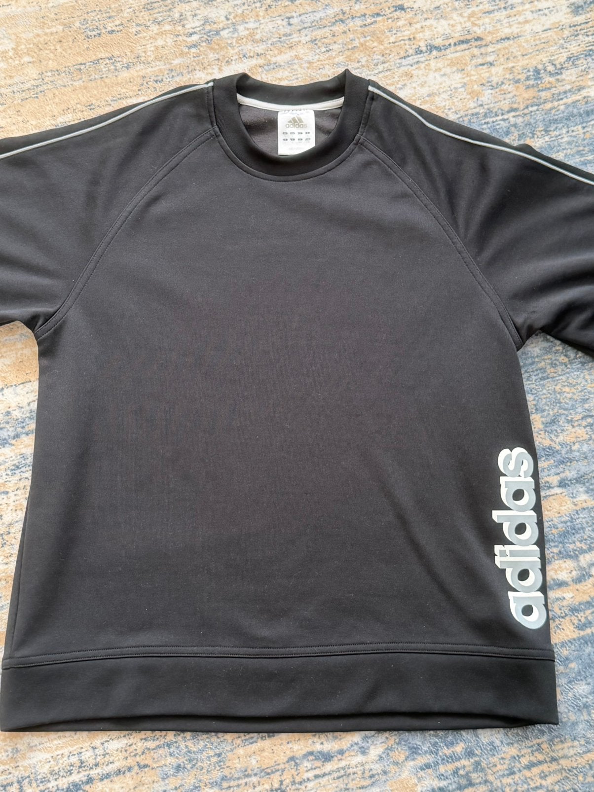 Adidas Black Crewneck Sweatshirt, Ophalen of Verzenden, Zo goed als nieuw, Maat 52/54 (L), Zwart