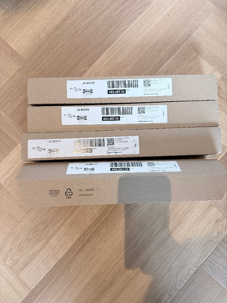 Ikea Besta lade rails, Ophalen, 1 of 2 laden, Nieuw, 50 tot 100 cm