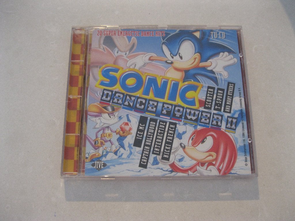Sonic Dance Power II CD 1995 – SEGA Sonic – 90s Dance, Inclusief boekje, Ophalen of Verzenden, Zo goed als nieuw, Dance Populair