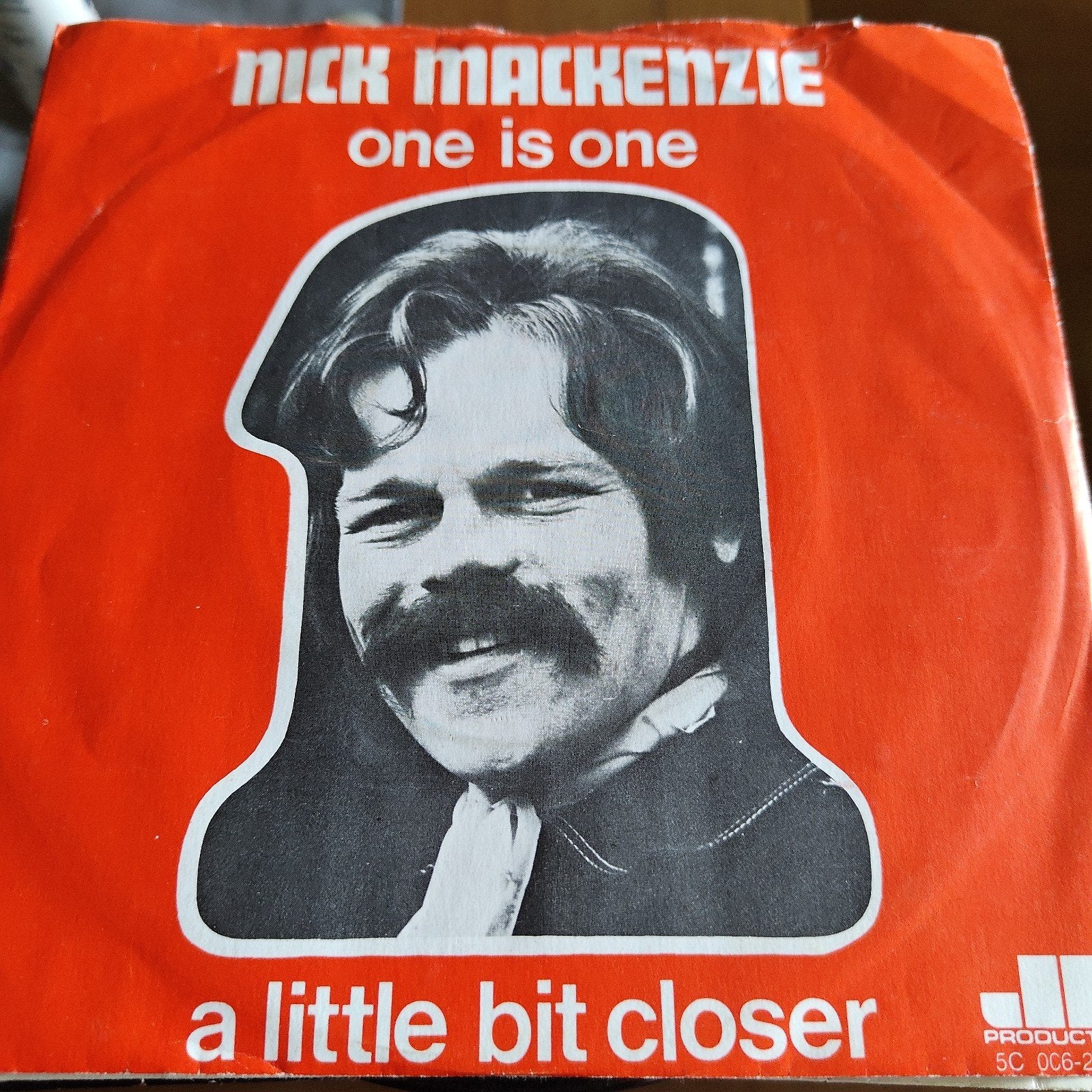 Nick MacKenzie - One Is One / A Little Bit Closer (Single), Cd's en Dvd's, Vinyl Singles, Gebruikt, 7 inch, Ophalen of Verzenden