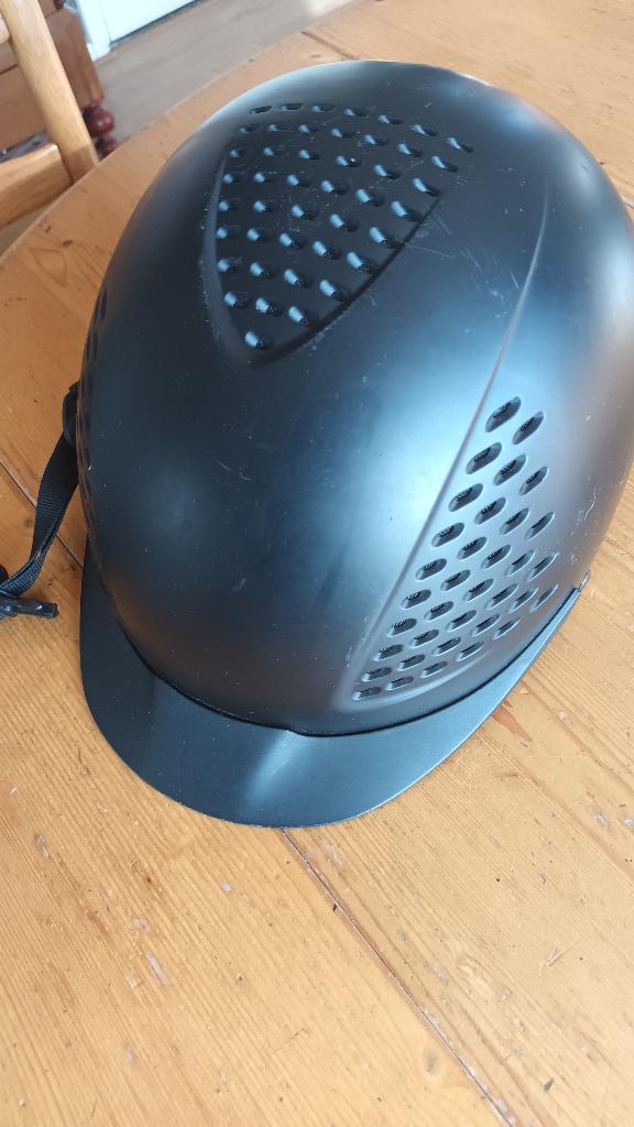 paardrij cap helm zwart, Dieren en Toebehoren, Paardrijkleding, Kinderen, Overige soorten, Ophalen of Verzenden, Zo goed als nieuw