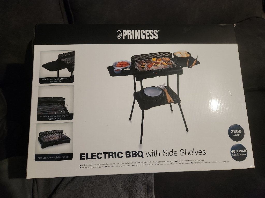 Princess Elektrische BBQ met Zijtafels – Nieuw in Doos, Tuin en Terras, Ophalen of Verzenden, Nieuw, Princess