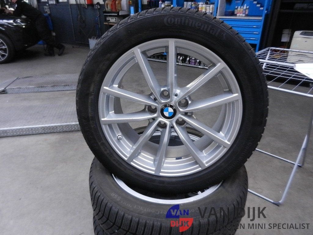 Winterbandenset 17 inch origineel voor BMW 3 SERIE G20 G21, Gebruikt, -, -, Banden en Velgen