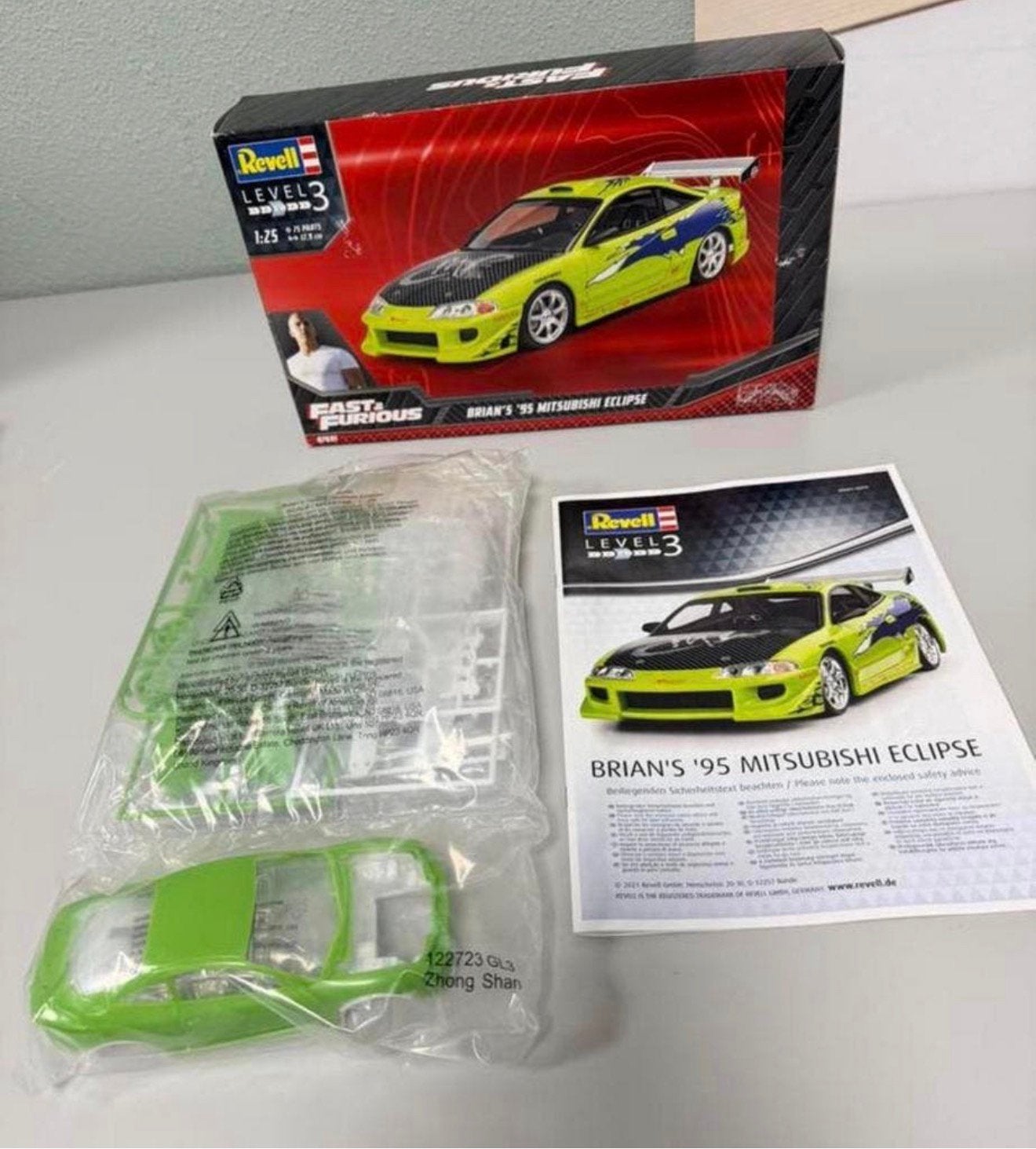 Revell Fast & Furious Mitsubishi Eclipse 1:25 Nieuw model, Auto, Revell, Groter dan 1:32, Nieuw