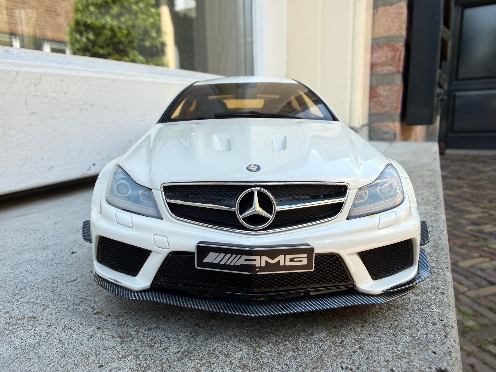 1:18 Mercedes C63 AMG Coupe Black Series wit GT Spirit KAPOT, Hobby en Vrije tijd, Overige merken, Info@gts-models.com, Auto, Ophalen of Verzenden