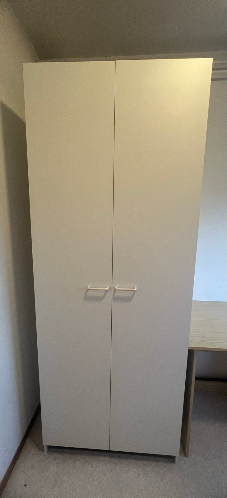 Witte linnenkast - 204,5x78,5x60 cm, Ophalen, Gebruikt, 200 cm of meer, 50 tot 100 cm