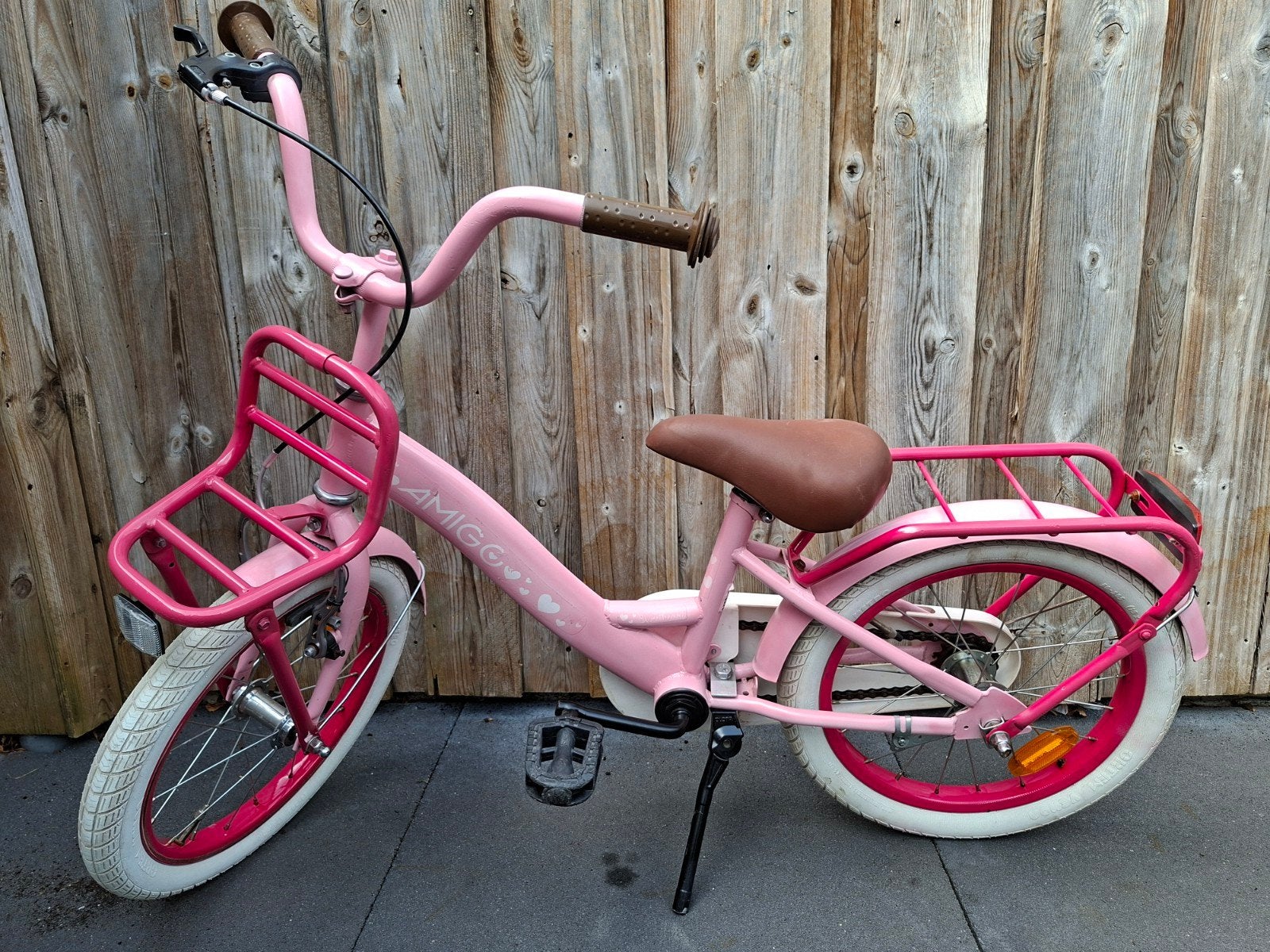 meisjes fiets 16 inch stevige merk fiets, Ophalen, Gebruikt, 16 inch, Handrem
