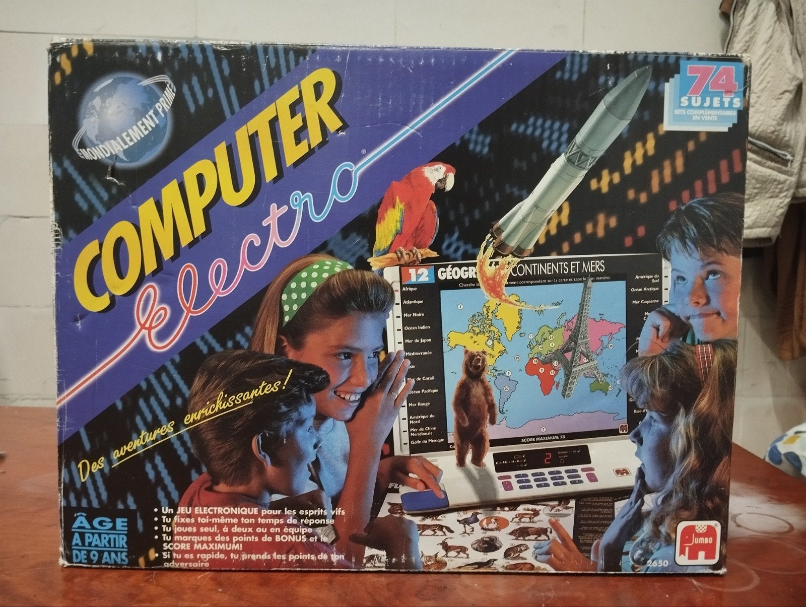 Vintage Jumbo Computer Electro met 50+ kaarten, Ophalen of Verzenden, Gebruikt, Elektronica, Met licht