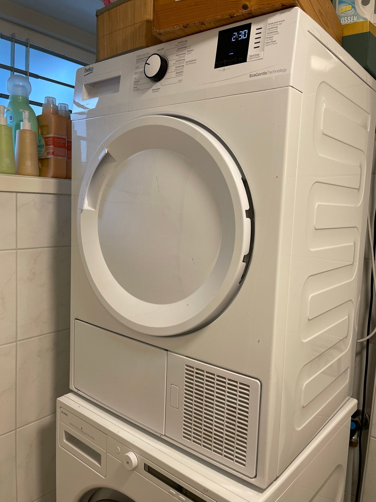 Beko DS8412 PA0 Droger - Werkend, Ophalen, 6 tot 8 kg, Gebruikt, 85 tot 90 cm