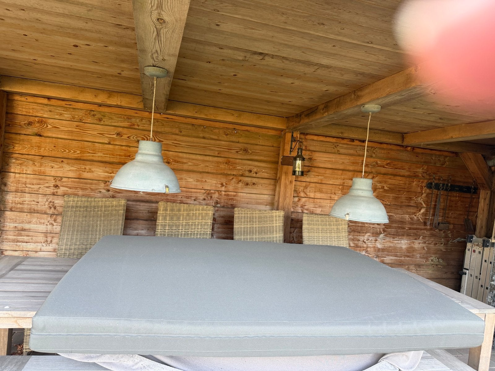 Matras voor ligbed 140x200 cm met speciale buitenhoes, Tuin en Terras, Ophalen, Gebruikt, Overige materialen
