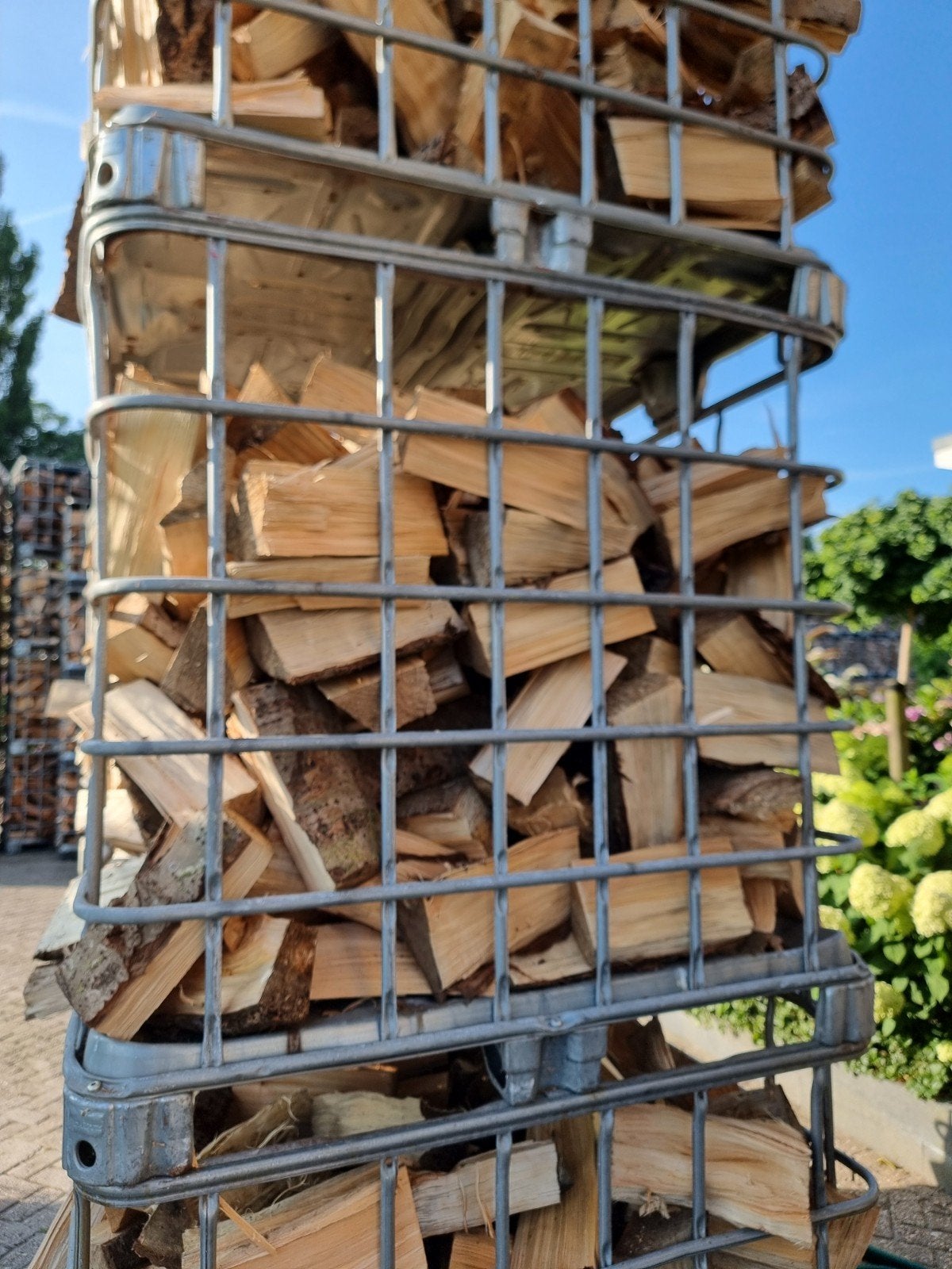 Aanbieding......3,5 m3 losgestort..... populieren hout, 3 tot 6 m³, Verzenden, Overige houtsoorten, Blokken