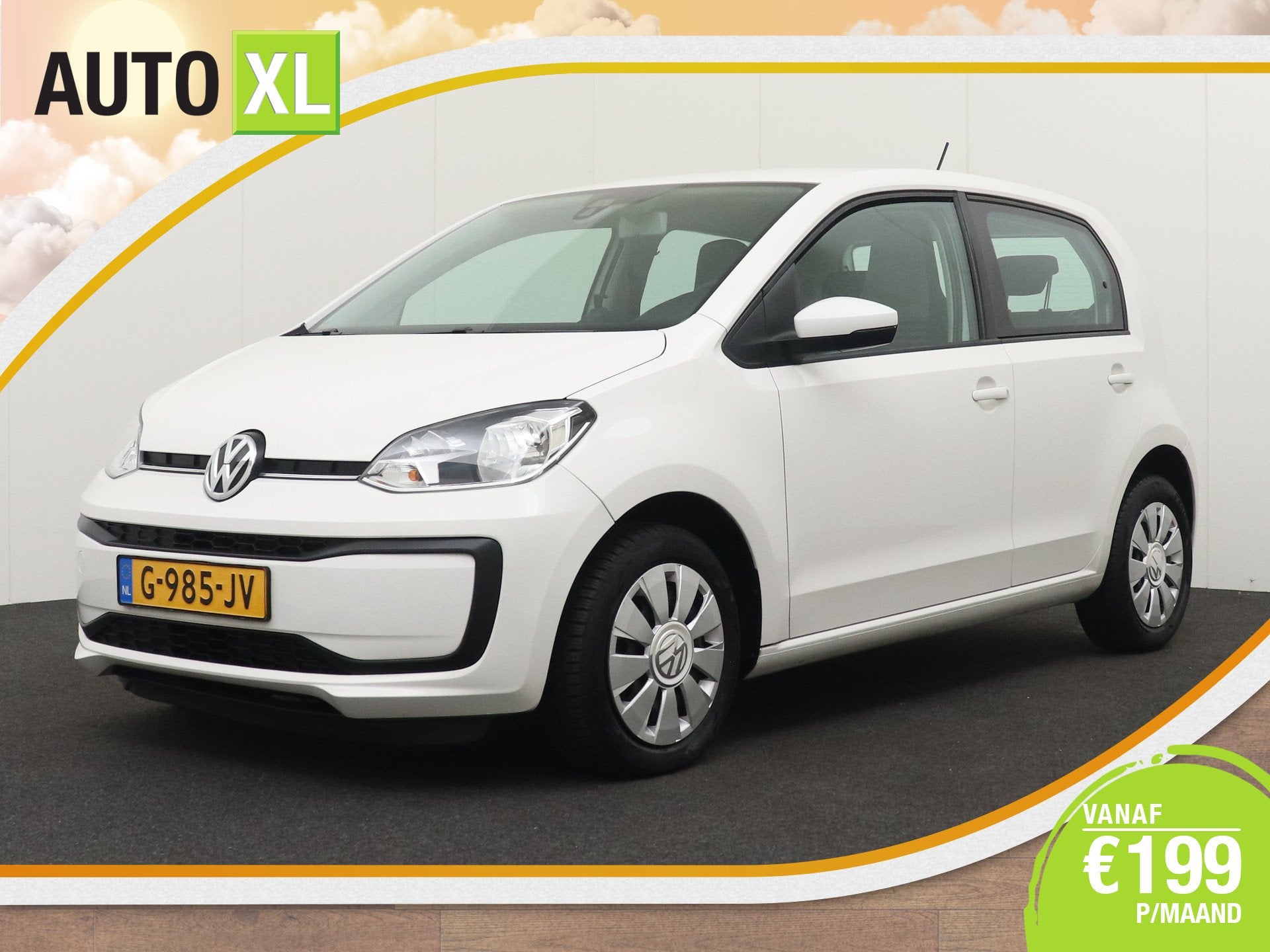 Volkswagen up! 1.0 Move up! NW-Model Multimedia-Scherm Bluet, Auto's, Voorwielaandrijving, Dealer onderhouden, Stof, Gebruikt