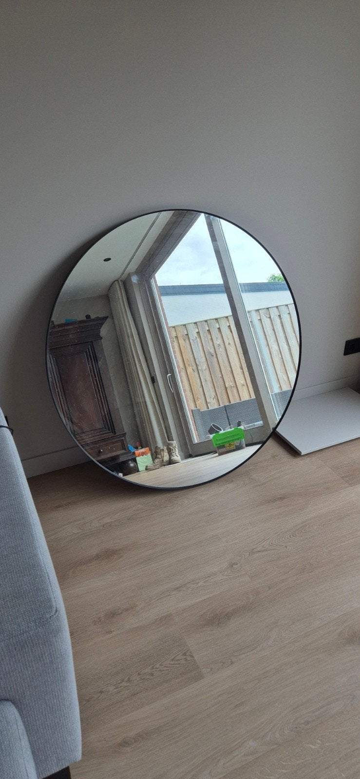 Ikea spiegel lindbyn rond, Ophalen, Minder dan 50 cm, Gebruikt, Rond