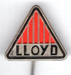 Lloyd zilverkleurig auto speldje ( B_222), Ophalen of Verzenden, Zo goed als nieuw, Transport, Speldje of Pin