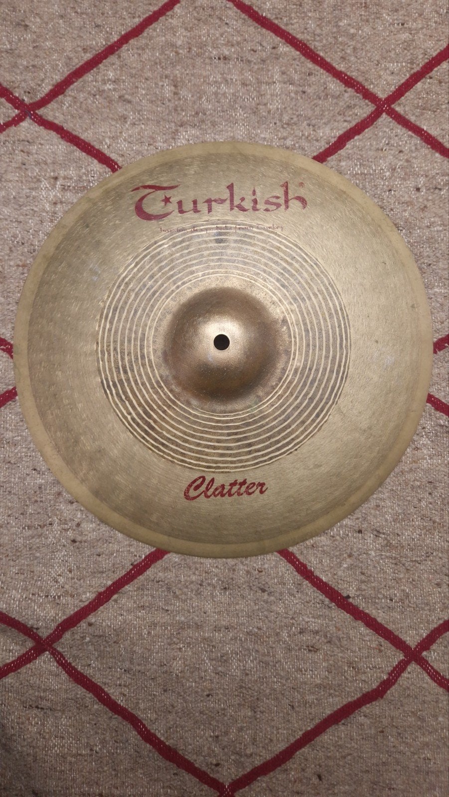 Turkish Clatter Crash 14 inch bekken 683gr, Ophalen of Verzenden, Gebruikt, Drums of Percussie