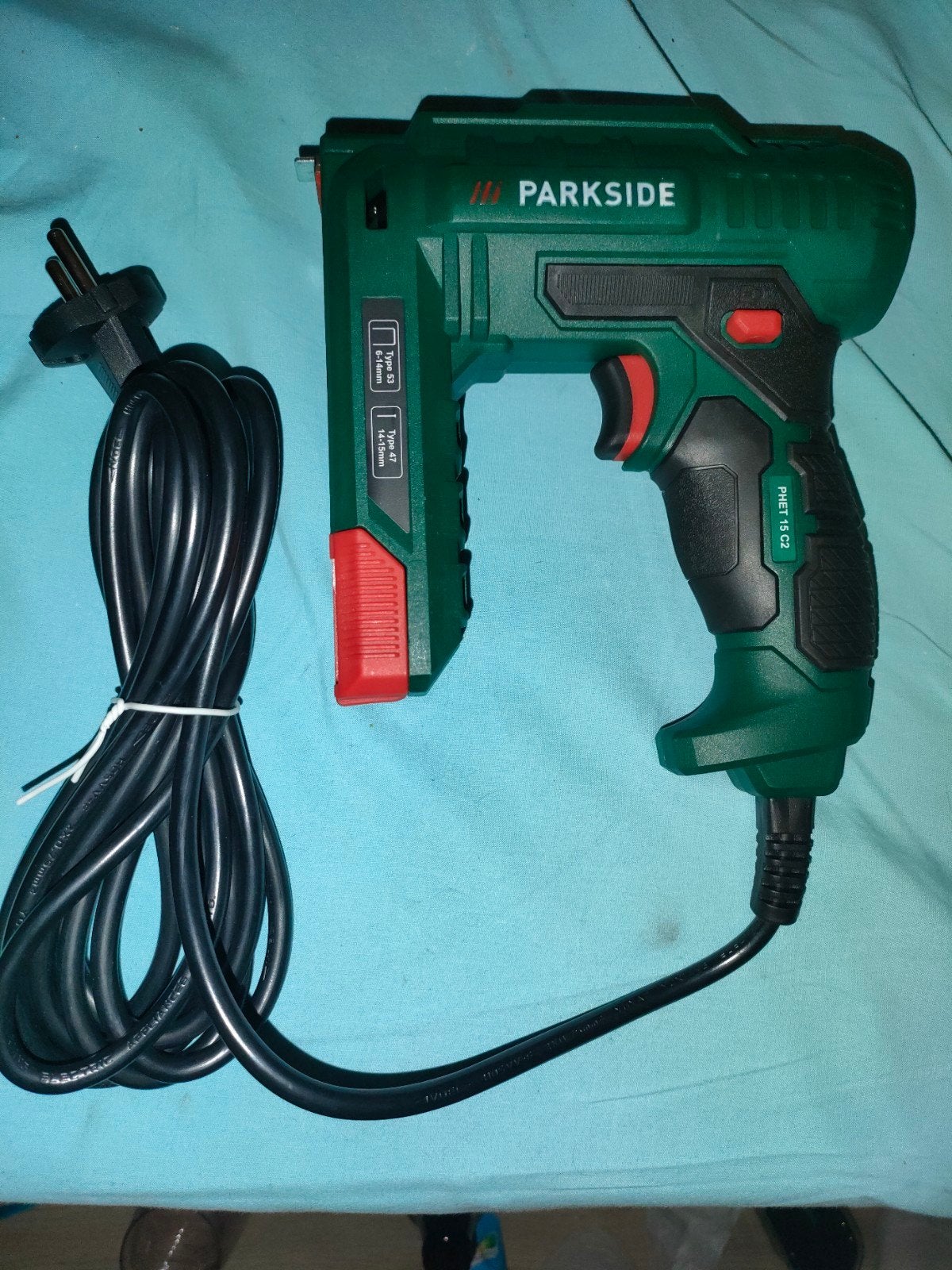 Parkside Tacker/Nietmachine PHET 15 C2 - Zo goed als nieuw, Ophalen of Verzenden, Zo goed als nieuw, Tacker/nietmachine, Parkside