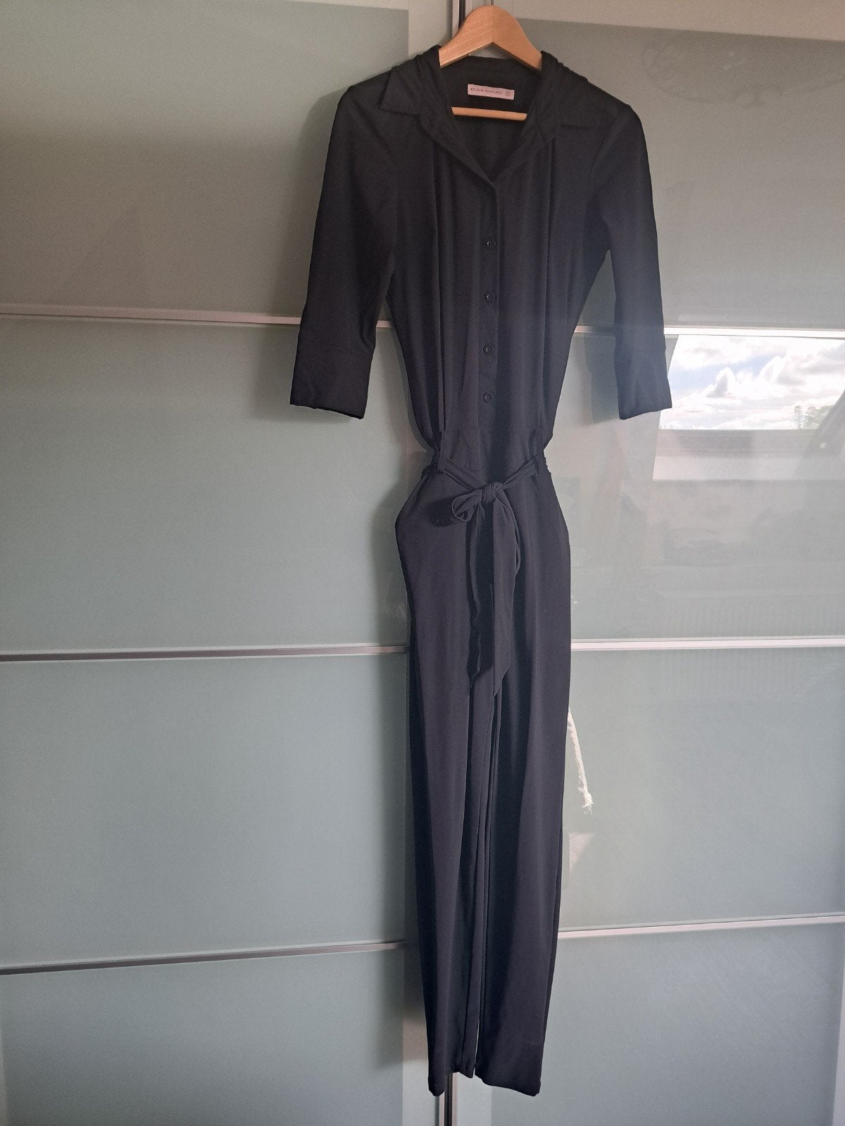 Mooi zwarte jumpsuit Studio Anneloes maat S, Ophalen of Verzenden, Zo goed als nieuw, Maat 38/40 (M), Zwart