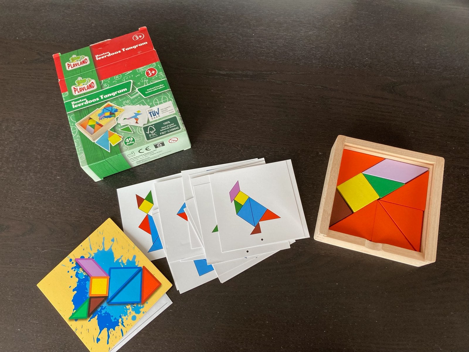 Houten tangram, Ophalen of Verzenden, Zo goed als nieuw