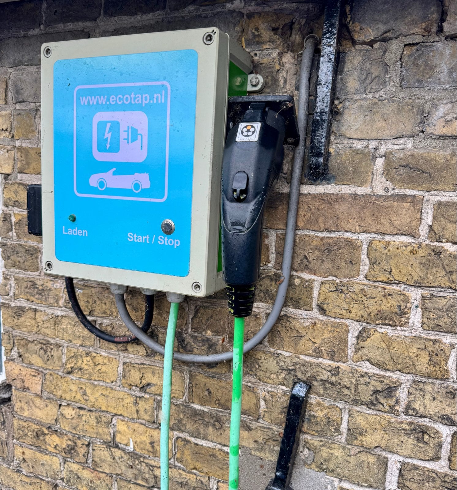 Ecotap Laadpaal met buiten WCD 230V 3300W Type 1 / Outlander, Auto diversen, Ophalen of Verzenden, Gebruikt, Laadpaal