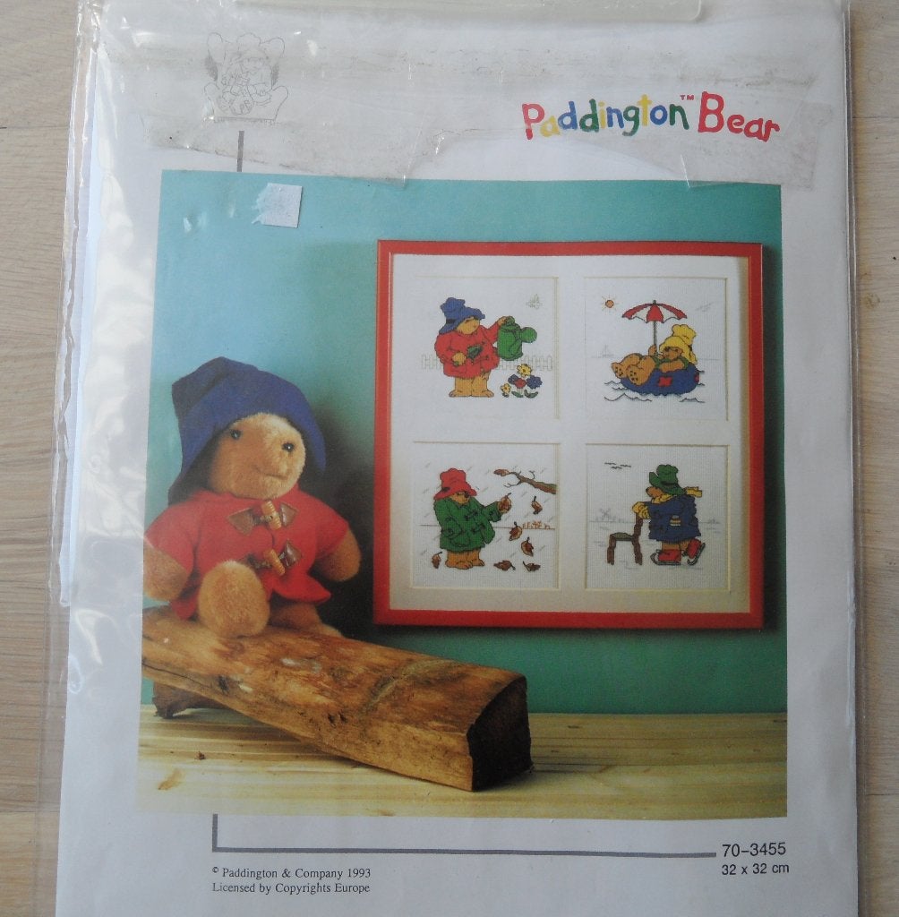 Nieuw Permin Paddington Bear  pakket 4 jaar getijden zie, Ophalen of Verzenden, Nieuw, Handborduren, Borduurpakket