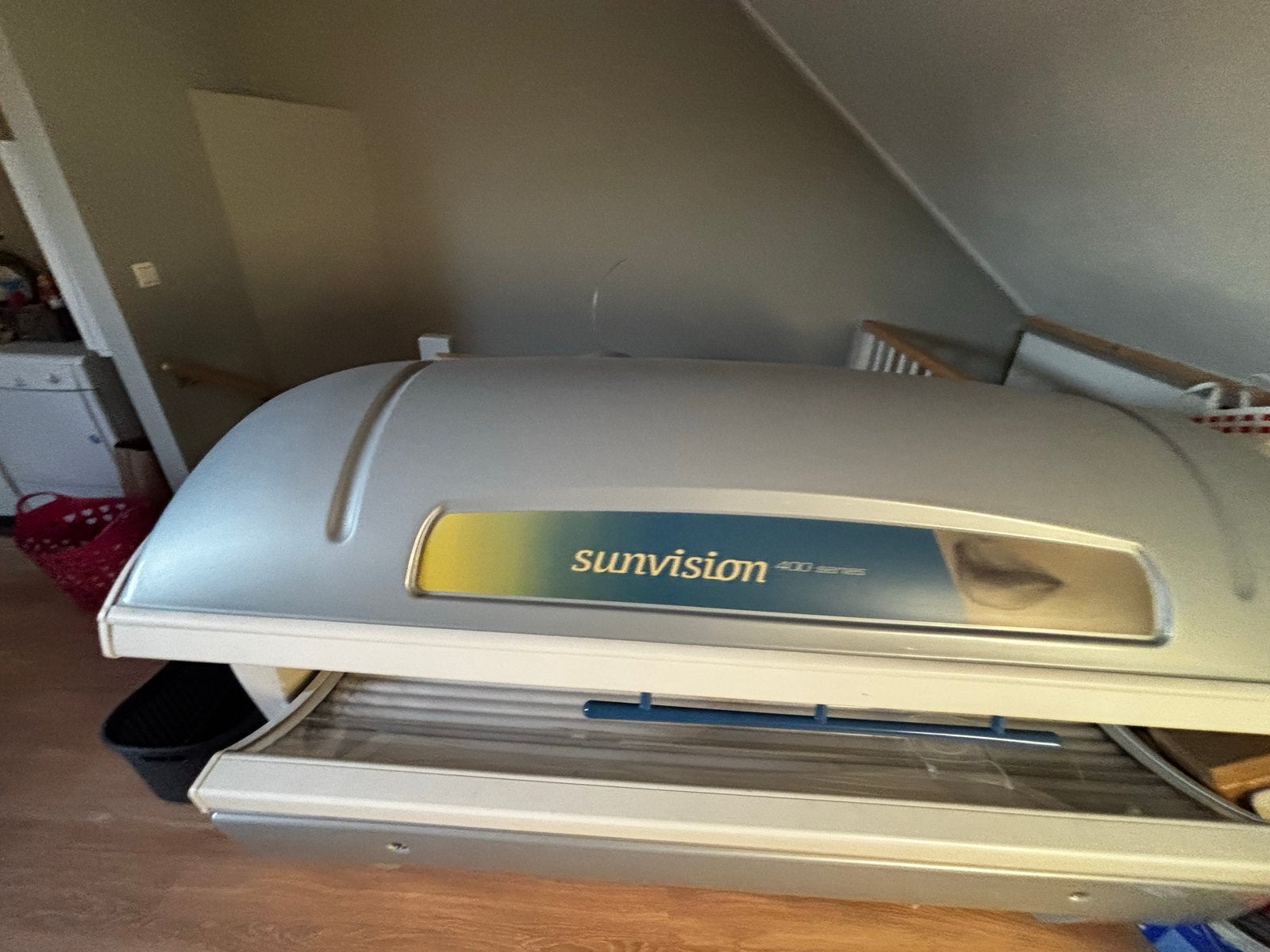 Sunvision 400 series zonnebank - Goede staat, Ophalen of Verzenden, Gebruikt, Zonnebank dubbelzijdig, 15 lampen of meer