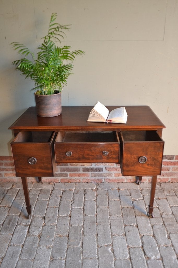 Prachtige antieke mahonie houten schrijftafel, bureau, buro, Verzenden