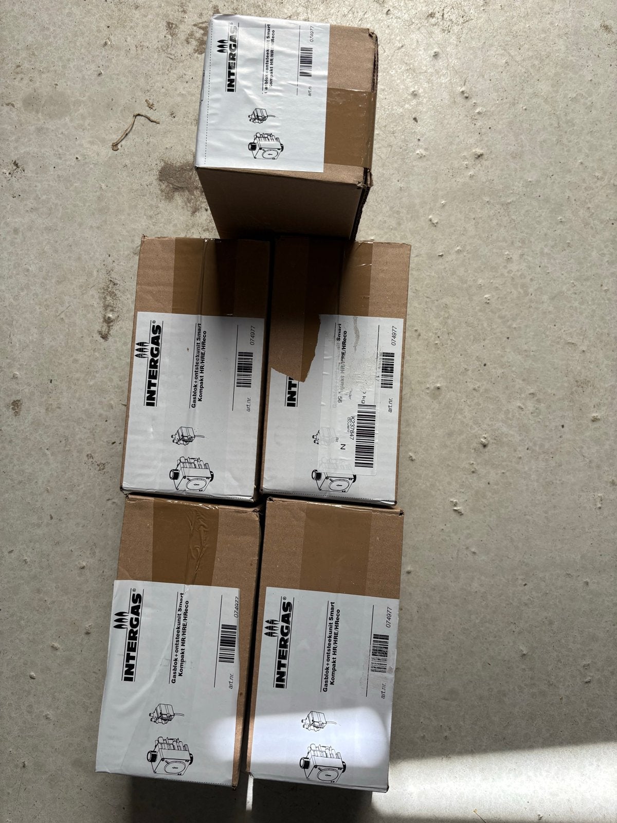 Intergas CV-ketel onderdelen: Gasblok, Brander, Branderautom, 30 tot 80 cm, Hoog rendement (Hr), Cv-ketel of Combi-ketel, Nieuw