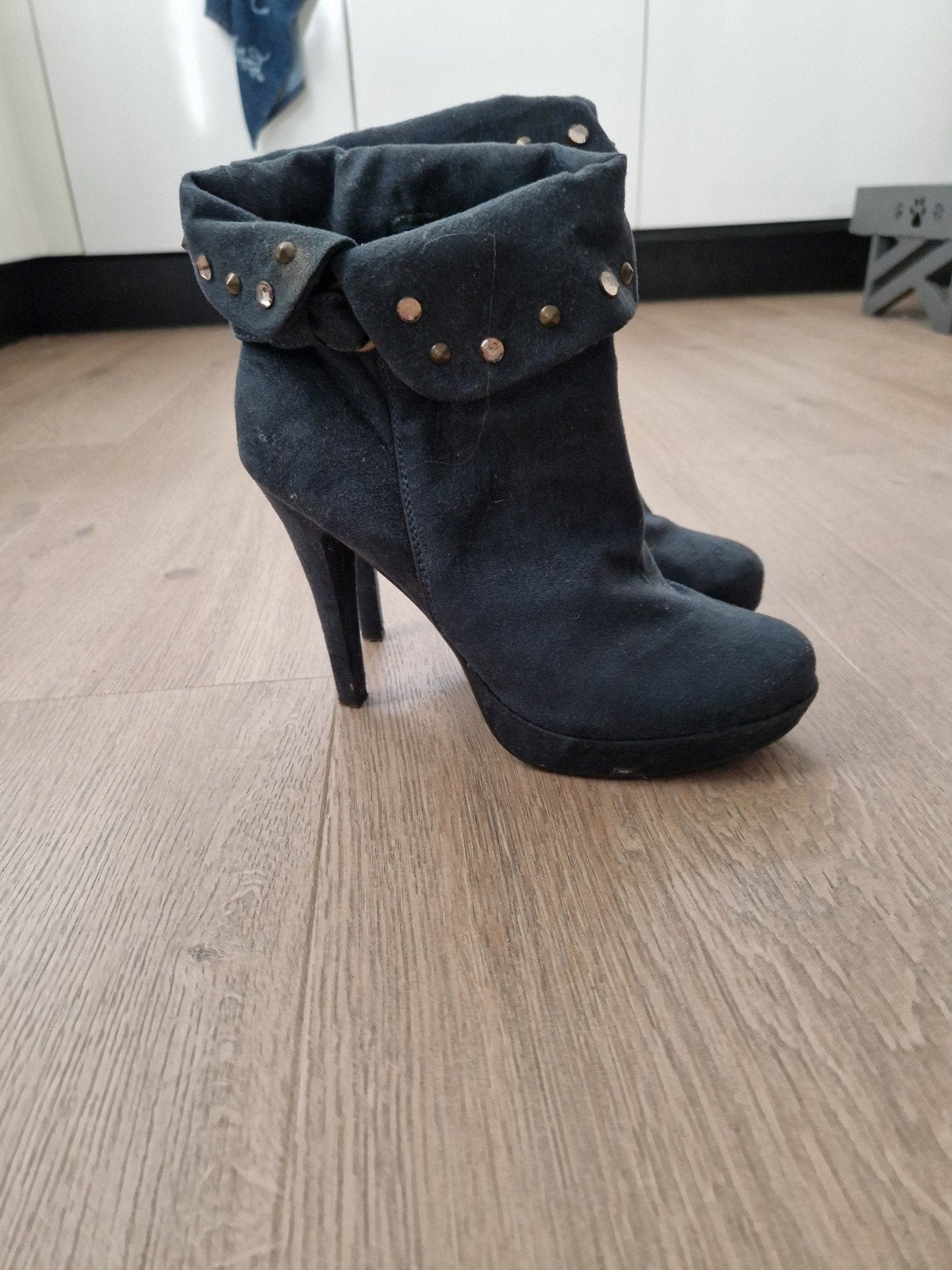 laarsjes maat 40, Blauw, Lage of Enkellaarzen, Ophalen of Verzenden, Zo goed als nieuw