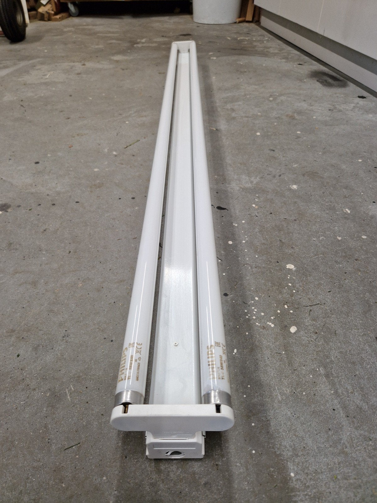 6x Philips TL armatuur met 2x 58W TL buizen - 1500 mm, Wit, Gebruikt, G13 (TL), Philips