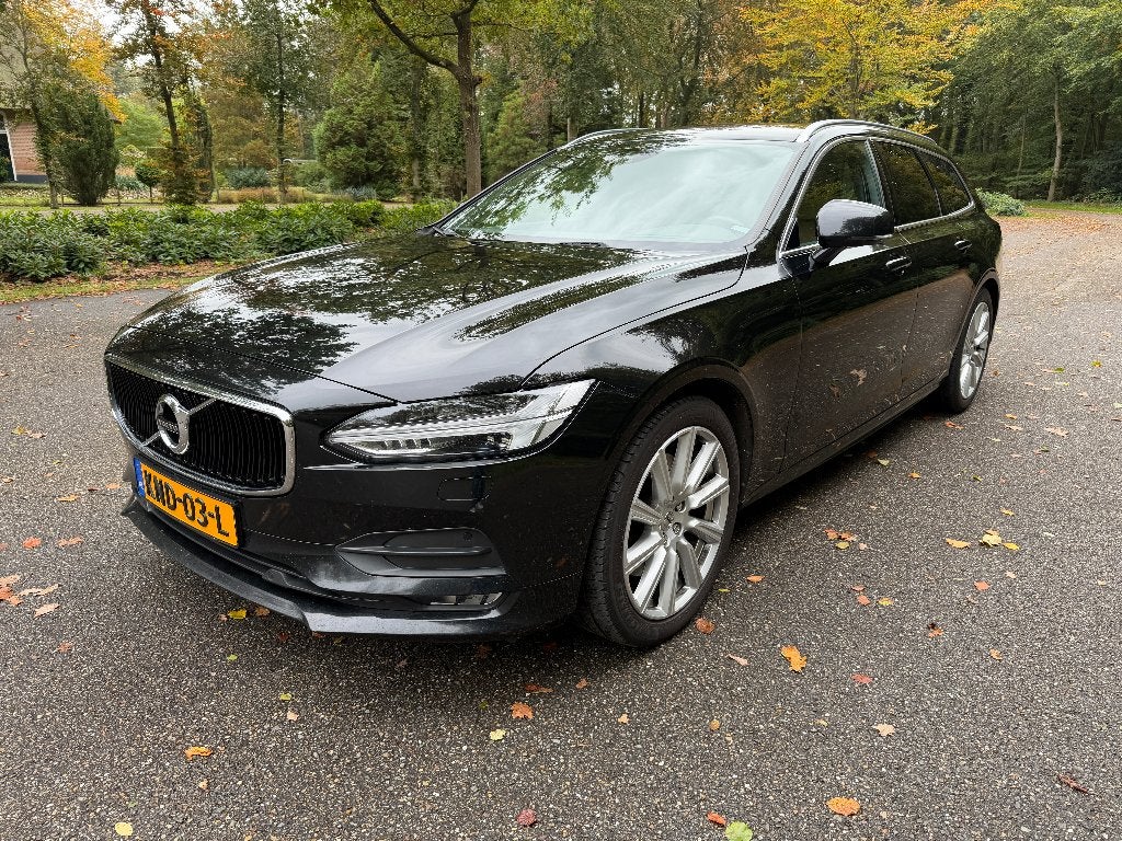 Volvo V90 T5 144dkm 186KW Polestar Leder ACC Pilot Head-UP, Dealer onderhouden, 4 cilinders, 1969 cc, Zwart