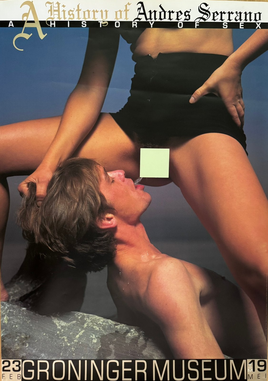Survivor ! Zeldzame erotische museum poster Andres Serrano, Verzamelen, Ophalen of Verzenden, Gebruikt, A1 t/m A3