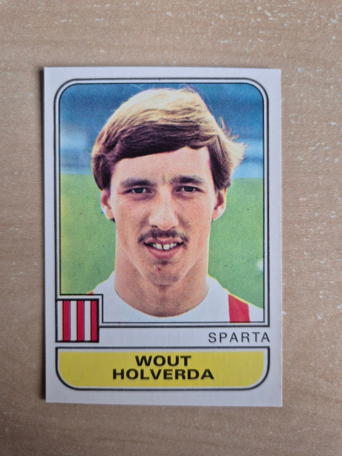 Panini Voetbal 82 Wout Holverda Sparta, Ophalen of Verzenden, Zo goed als nieuw, Sparta, Poster, Plaatje of Sticker