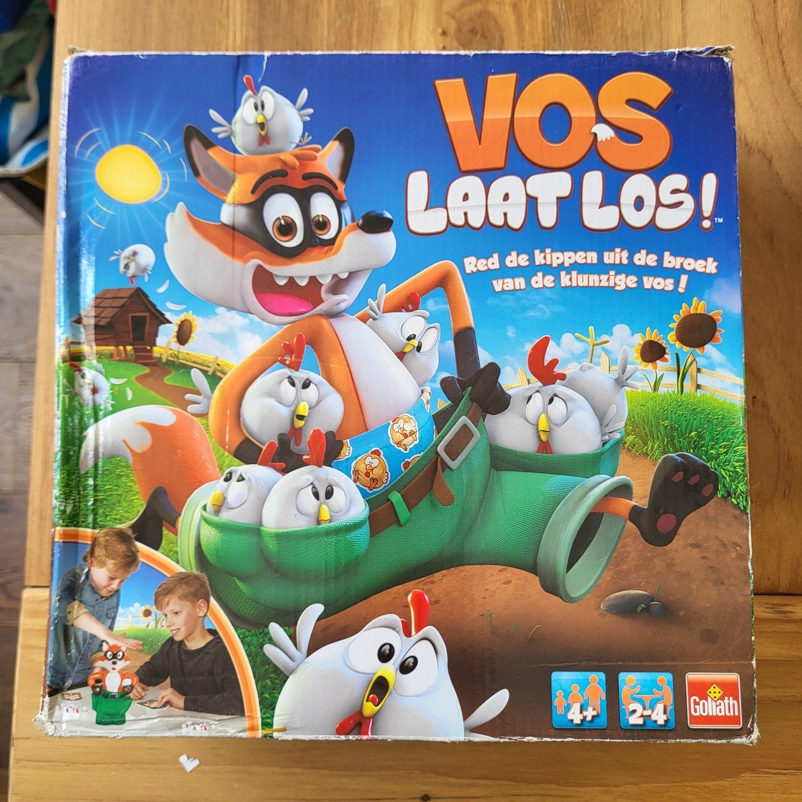 Vos Laat Los! gezelschapsspel - Zo goed als nieuw, Hobby en Vrije tijd, Een of twee spelers, Ophalen of Verzenden, Zo goed als nieuw