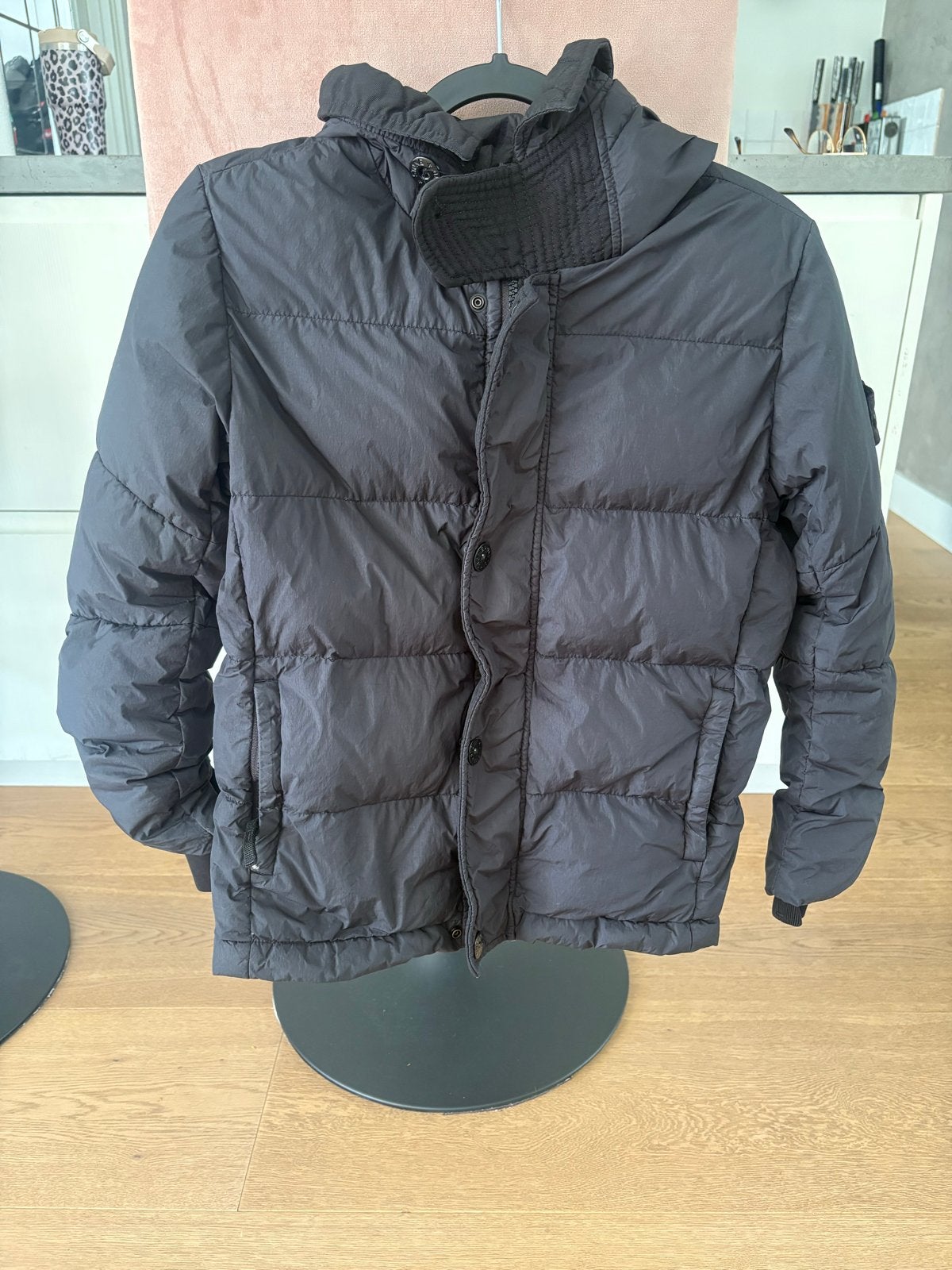 Stone Island Junior Down Jacket maat 140, Ophalen of Verzenden, Gebruikt, Jongen, Jas