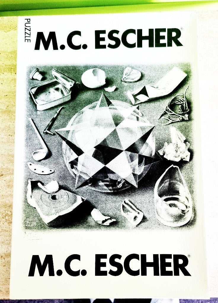 M.C. Escher puzzels, Ophalen of Verzenden, 500 t/m 1500 stukjes, Zo goed als nieuw, Legpuzzel