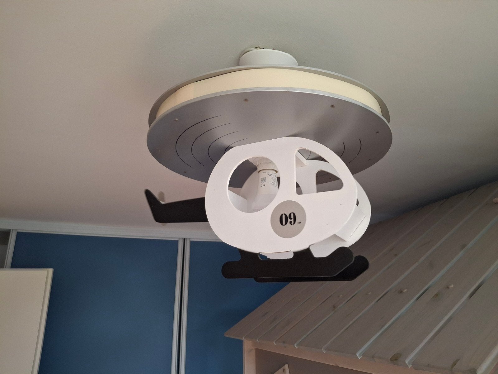 Helikopter lamp kinderkamer, Ophalen