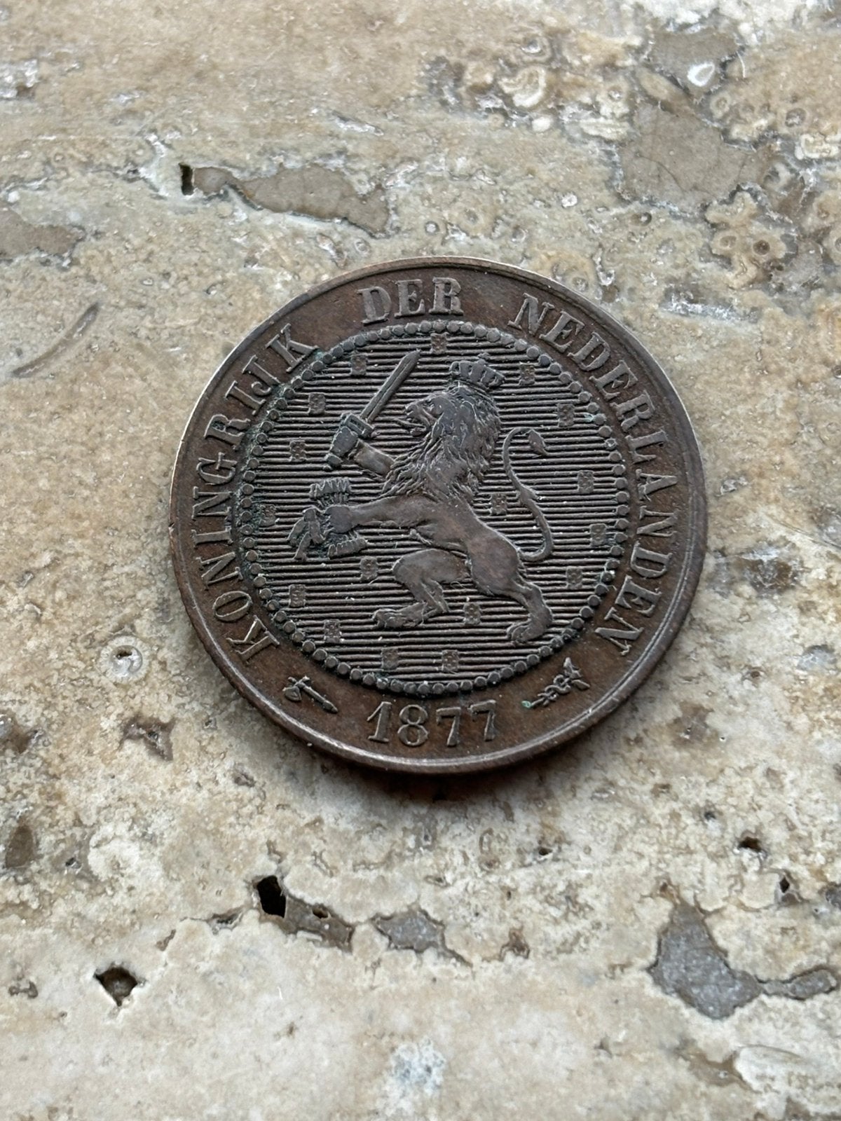 2 1/2 cent 1877 Willem III, mooie kwaliteit, Postzegels en Munten, Ophalen of Verzenden, Koning Willem III, Losse munt
