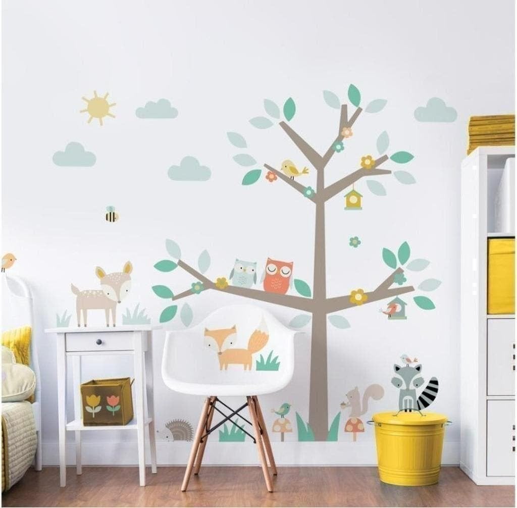XXL Muursticker Boom / Natuur *NIEUW IN VERPAKKING *, Nieuw, Ophalen of Verzenden, Wanddecoratie, Meerkleurig