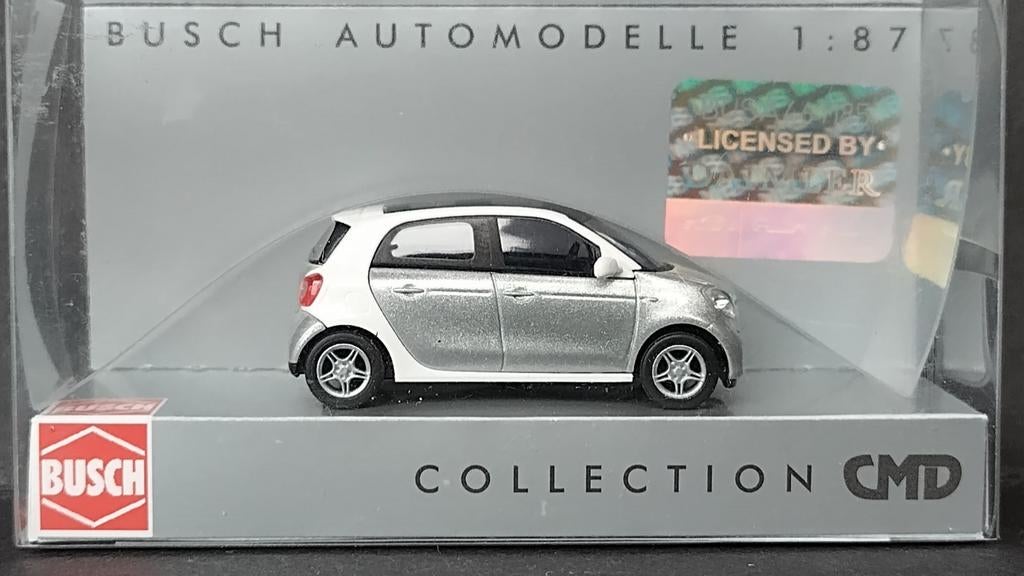 Smart Forfour 2014 1:87 H0 Busch Pol, Overige merken, Busch Gmbh, Auto, Verzenden