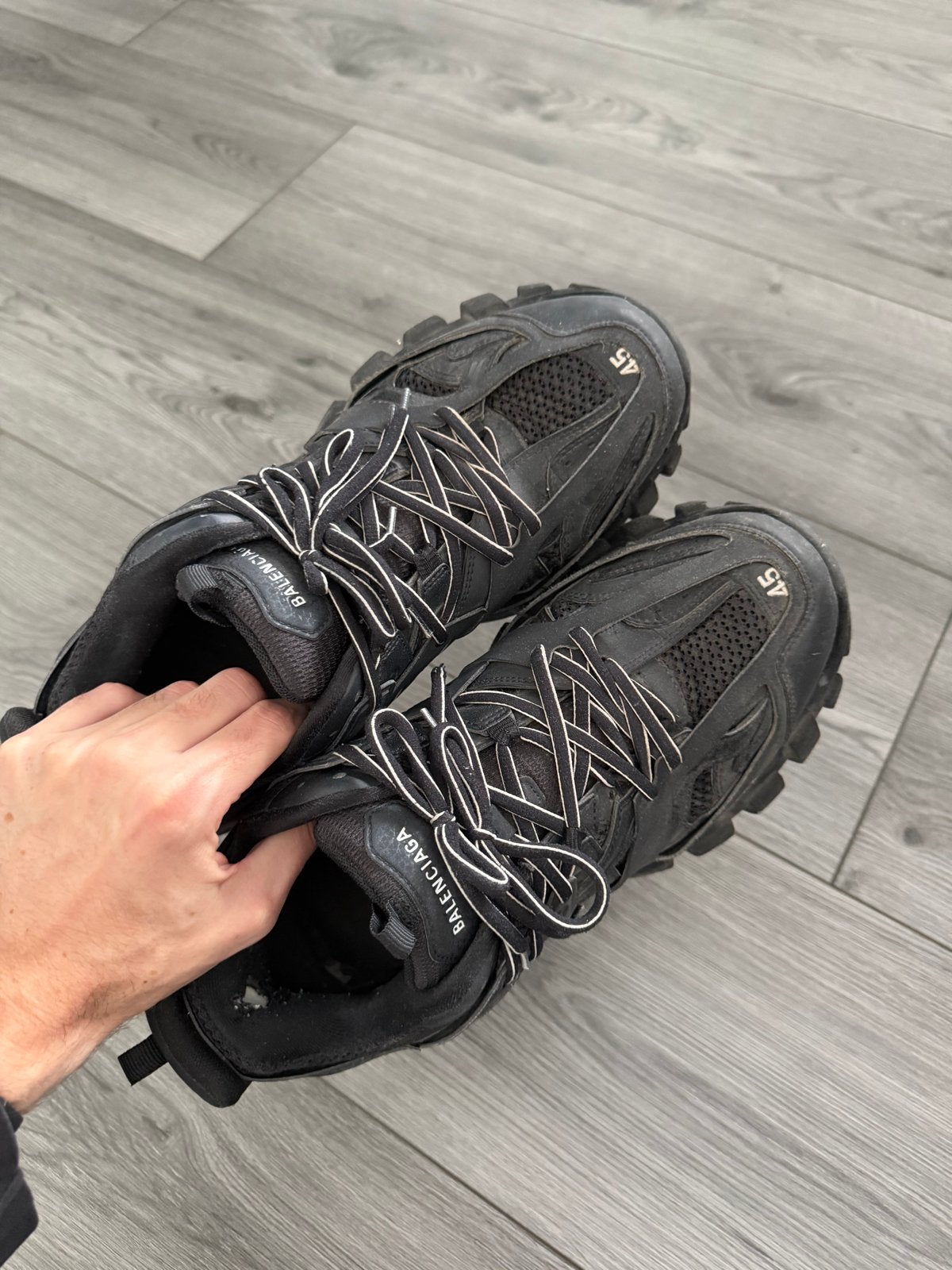 Balenciaga Track Sneakers Maat 45 Zwart, Ophalen of Verzenden, Gedragen, Zwart, Sneakers of Gympen