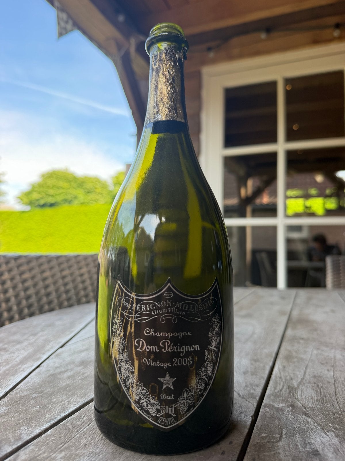 Dom Pérignon 2003 David Lynch Limited Edition – lege fles, Frankrijk, Ophalen of Verzenden, Vol, Champagne