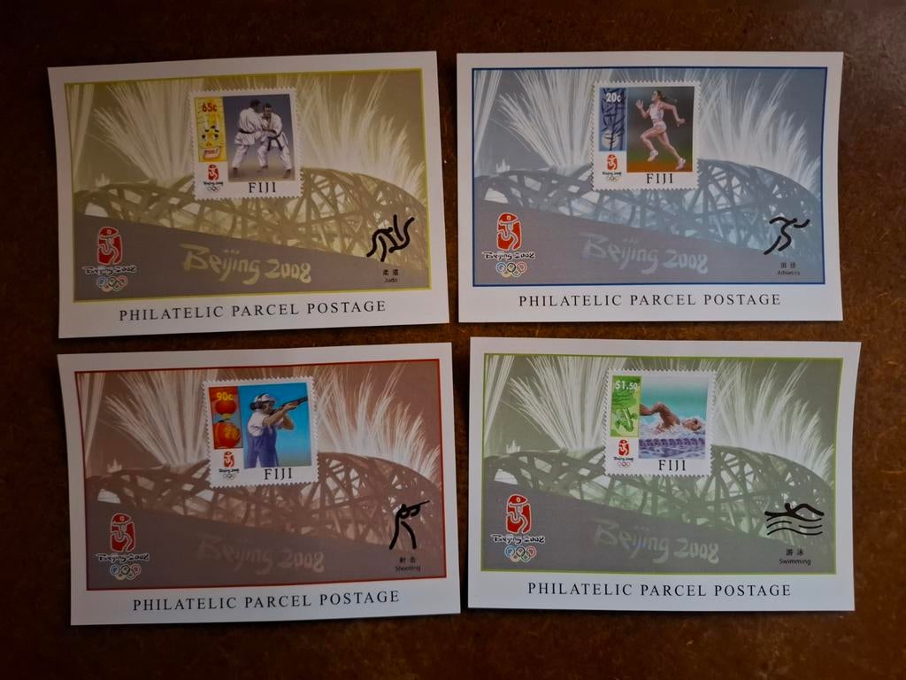 Fiji 2008 Olympische spelen Beijing, Postzegels en Munten, Ophalen of Verzenden, Postfris