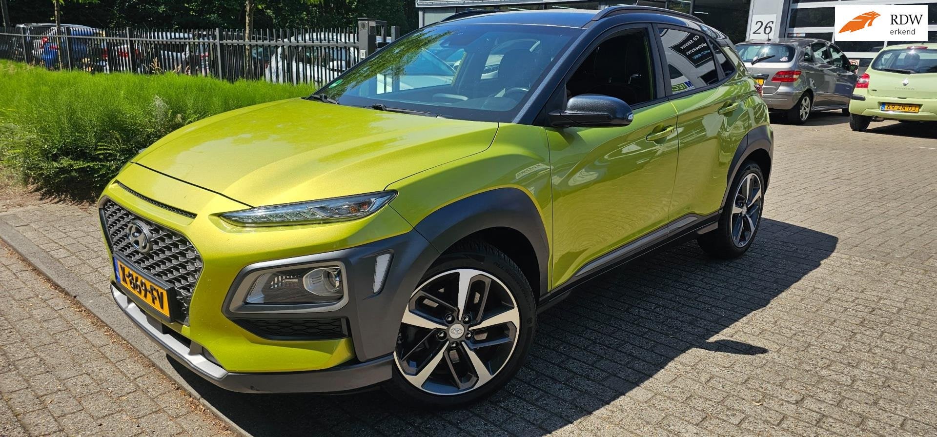 Hyundai Kona 1.6 T-GDI 4WD Premium, Auto's, Automaat, 15 km/l, 4 cilinders, Leder en Stof
