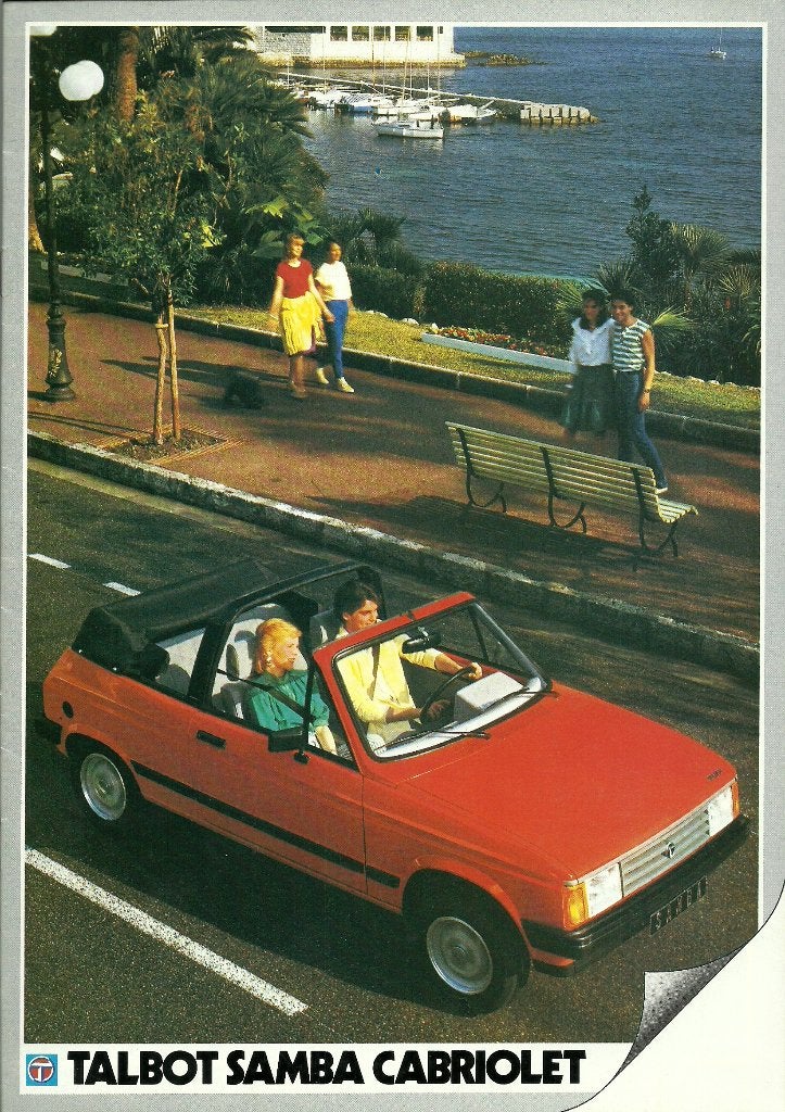 Talbot Samba incl cabrio folders, Ophalen of Verzenden, Gelezen, Overige merken
