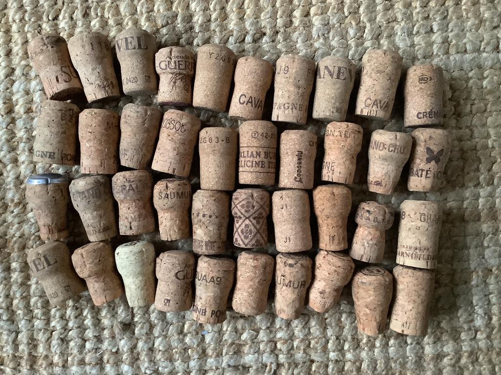 Champagnekurken, kurken, 40 stuks., Hobby en Vrije tijd, Knutselen, Ophalen, Gebruikt