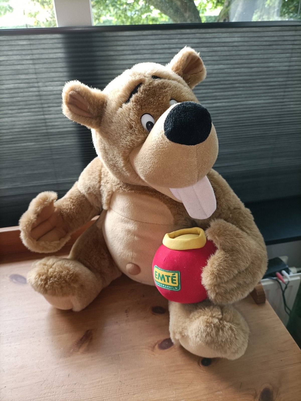 Grote EMTE Supermarkt Beer Knuffel, Overige merken, Overige karakters, Beer, Ophalen of Verzenden