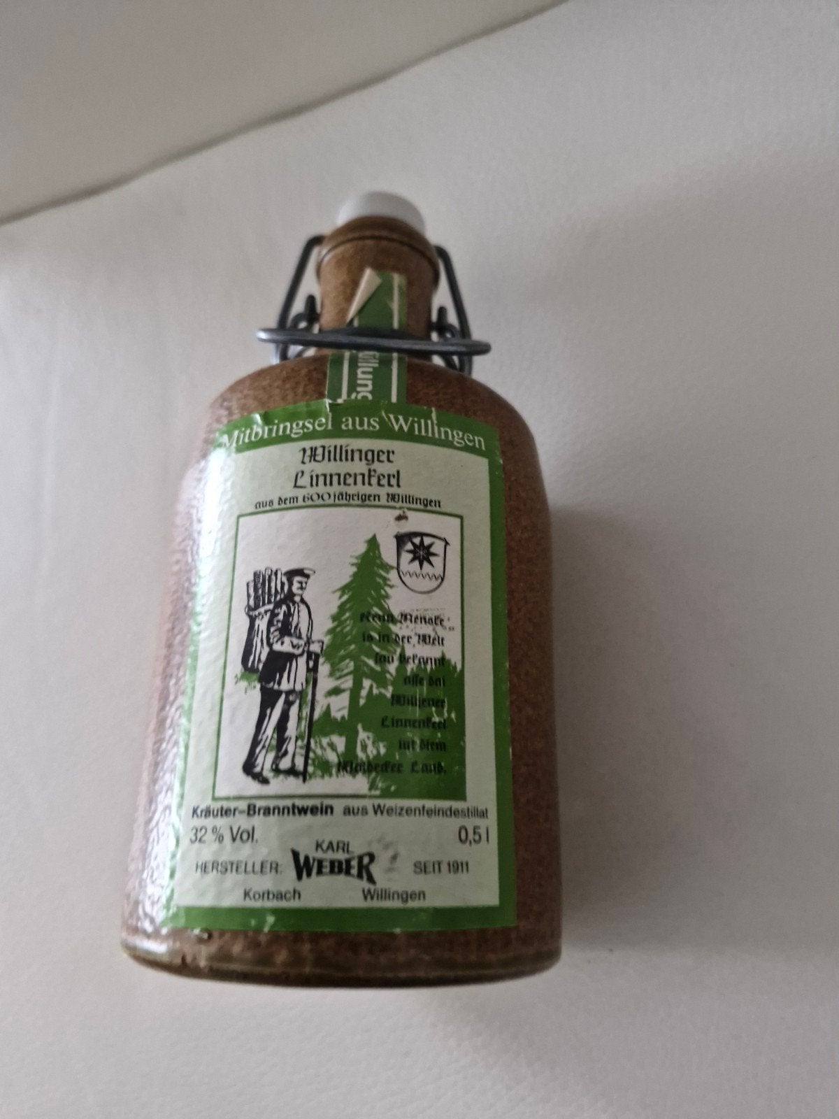 Wurzelsepp Willinger Lunnenkeerl Kruidenbrandewijn 0,5L, Verzamelen, Glas en Borrelglaasjes, Ophalen of Verzenden, Gebruikt, Overige typen