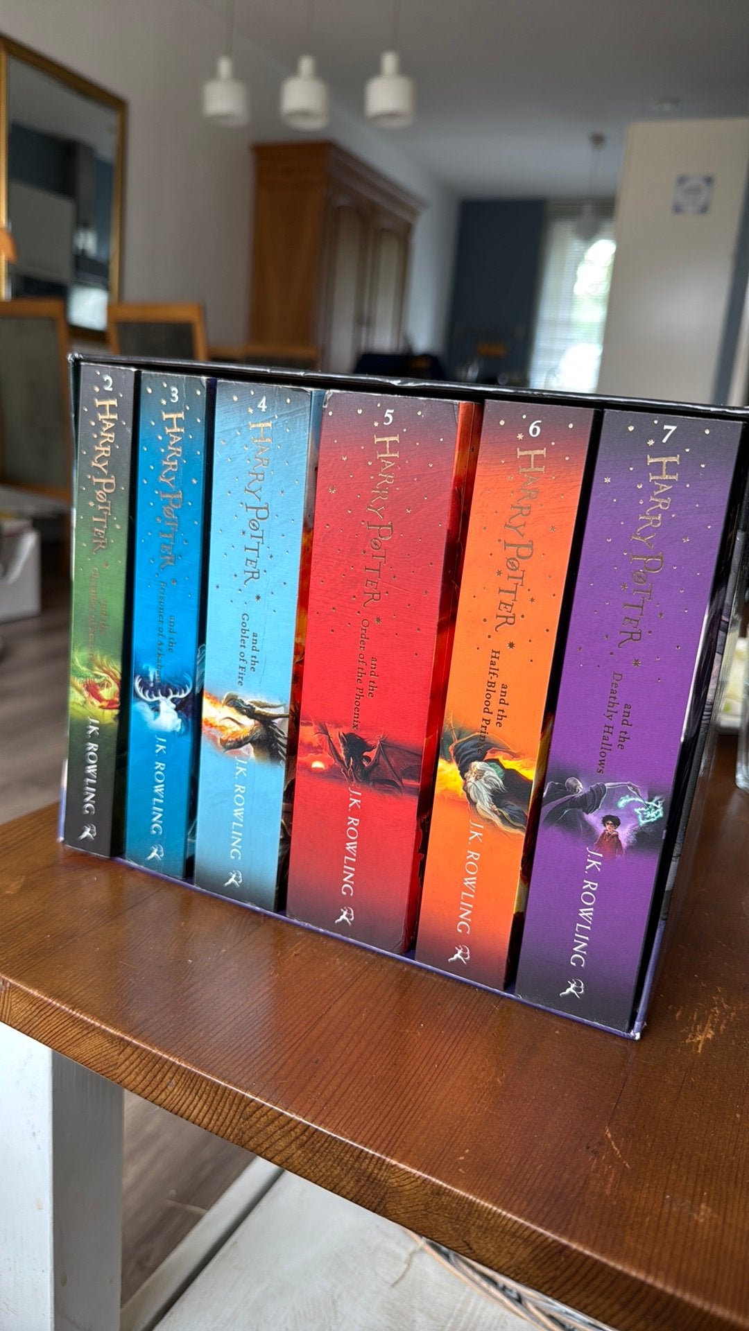 Harry Potter Box Set: incompleet !!! Deel 1 mist helaas, Boeken, Ophalen of Verzenden, Zo goed als nieuw, J.K. Rowling