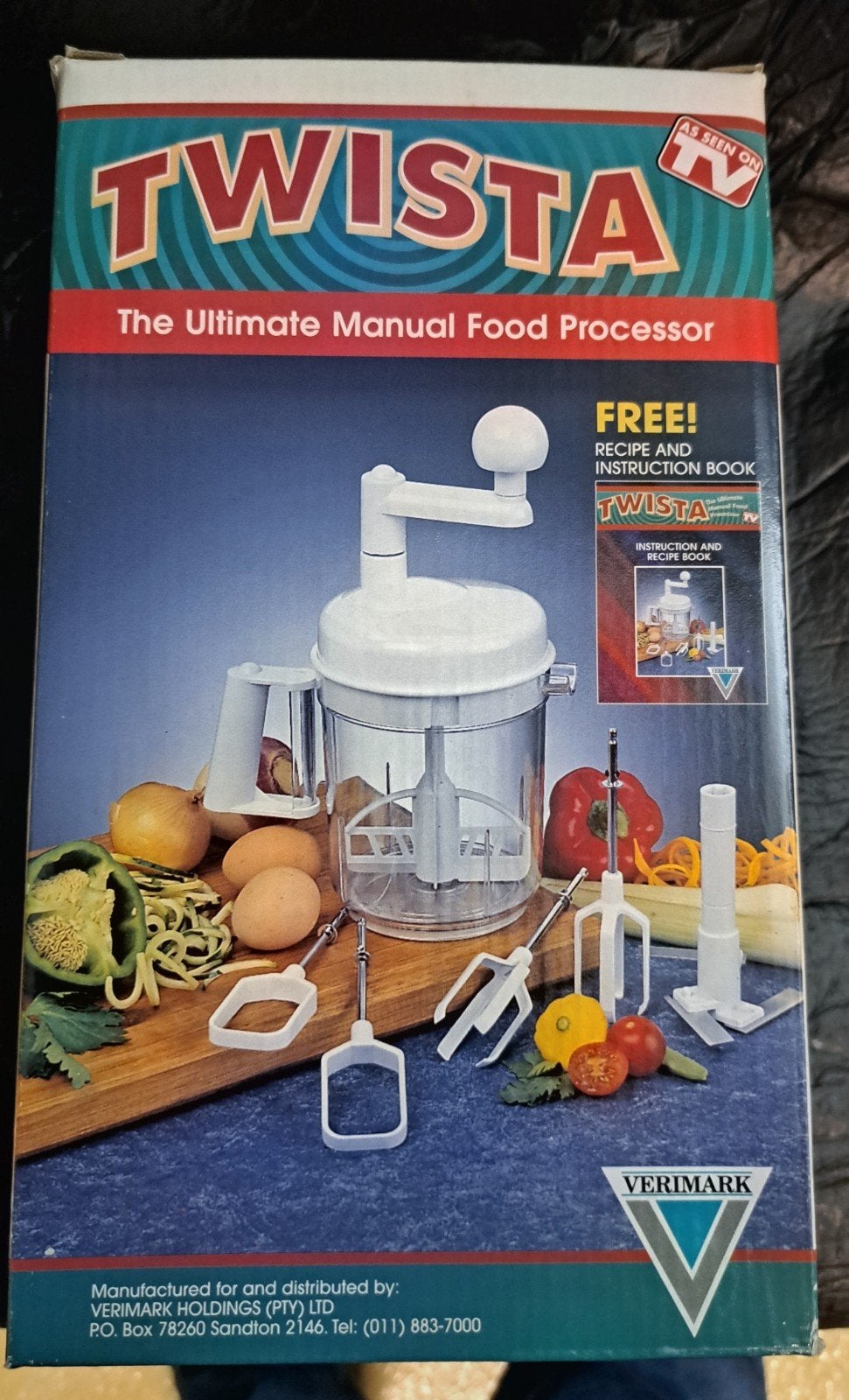 Nieuwe Twista handmatige foodprocessor - compleet in doos, Ophalen, Nieuw