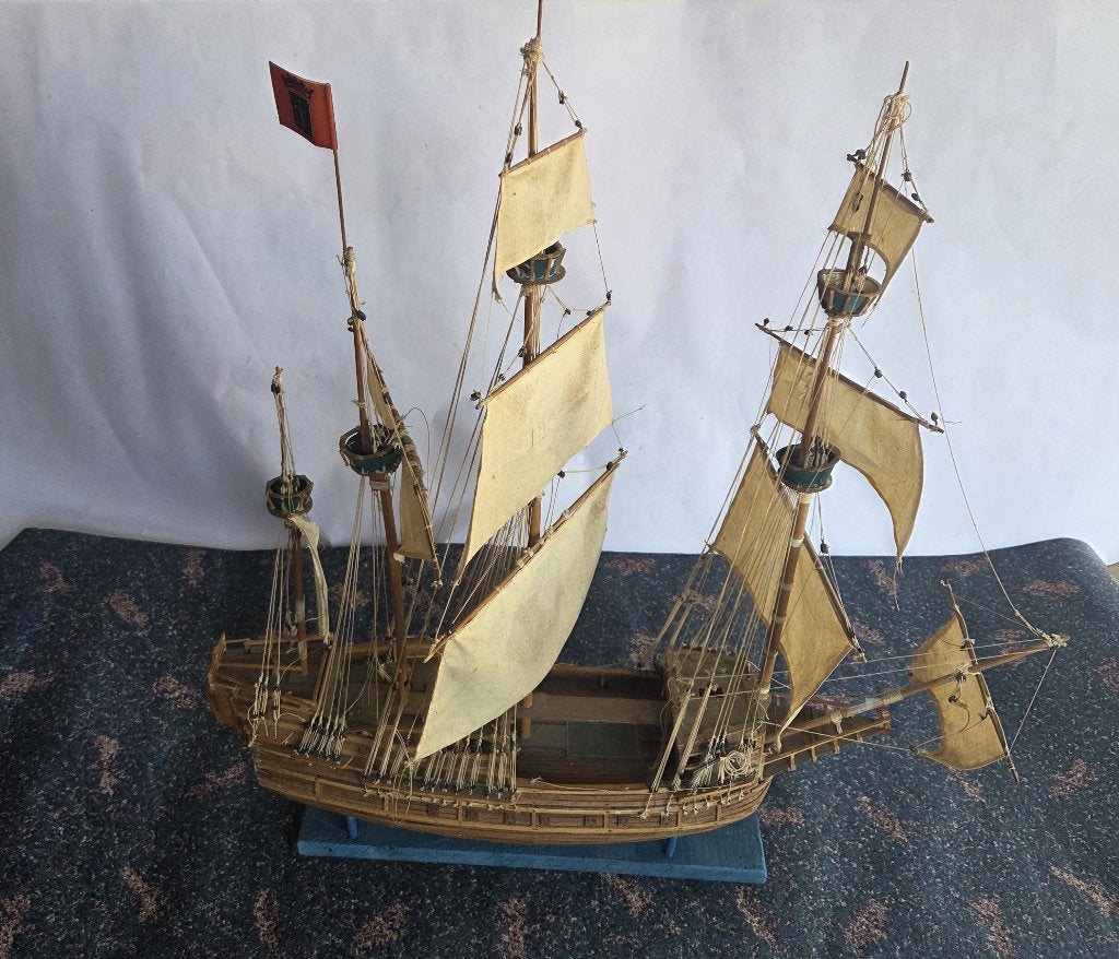 Grote gedetailleerde historische 4-master - Spaanse Galjoen, Ophalen of Verzenden